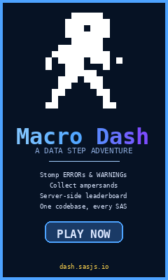 Macro Dash - the SAS Powered Platformer Macro Dash - the SAS Powered Platformer